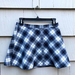 Plaid circle skirt